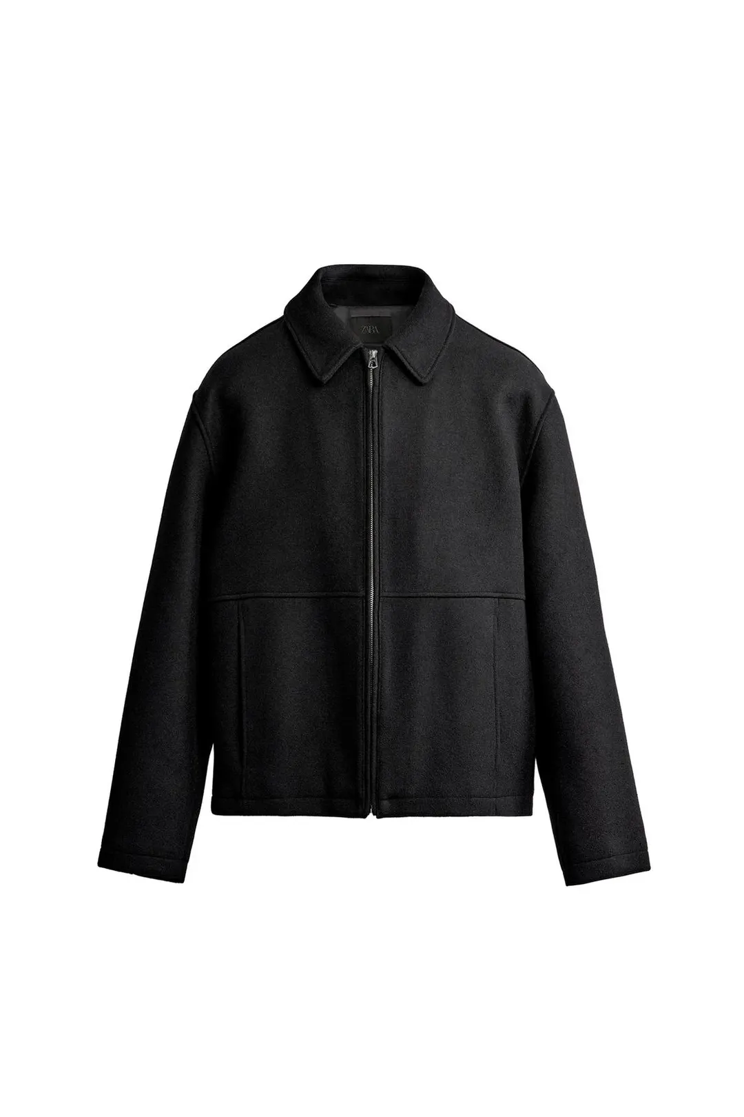 Куртка прямого кроя из смесовой шерсти, Zara