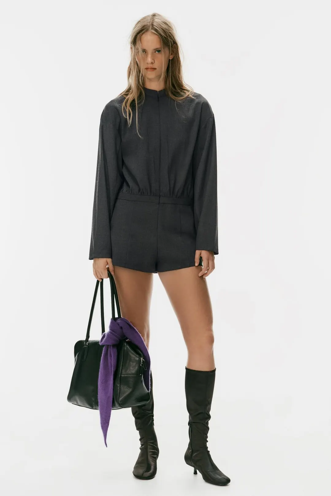 Комбинезон-шорты на молнии, Zara