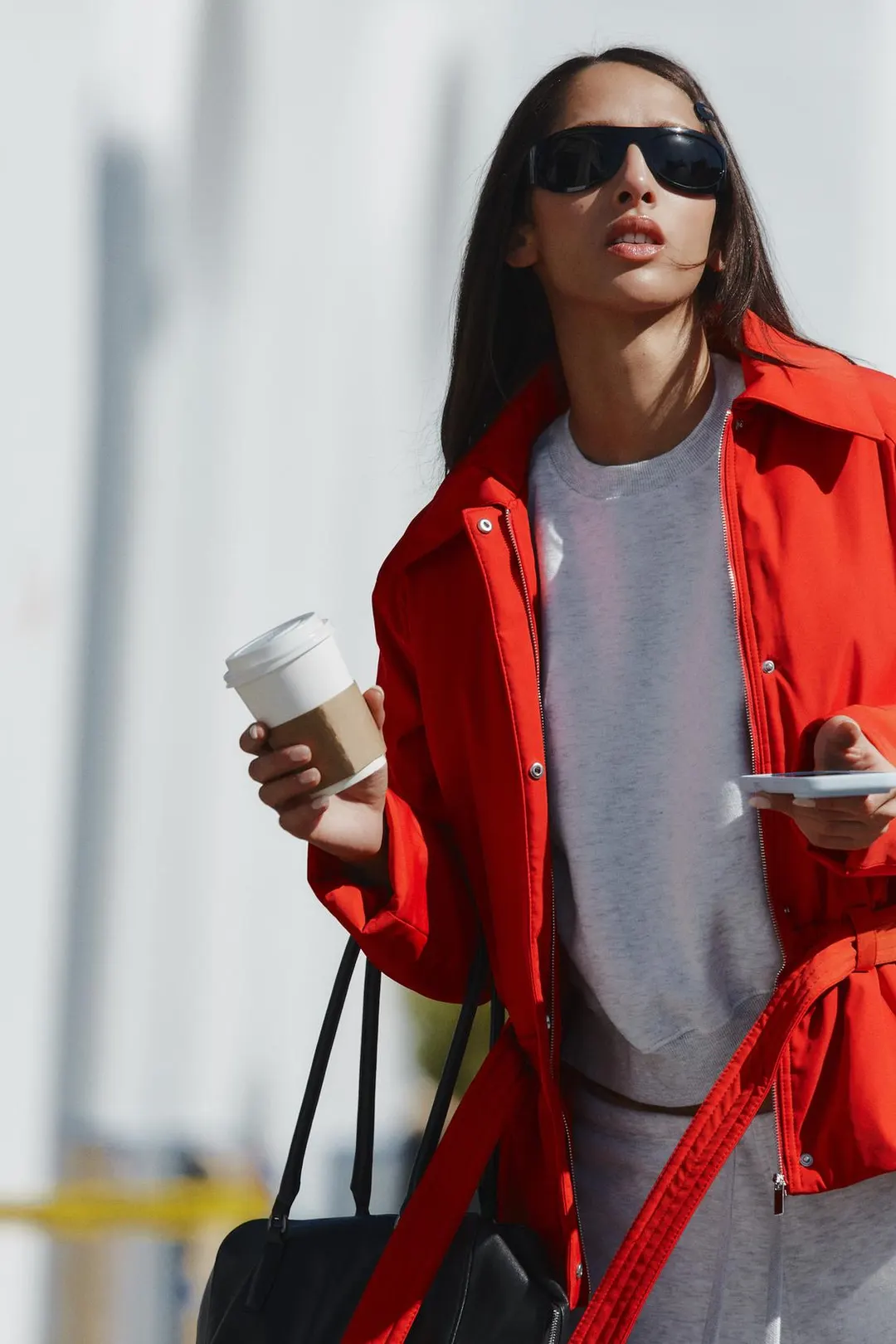 Куртка-пуховик водоотталкивающая с поясом, Zara