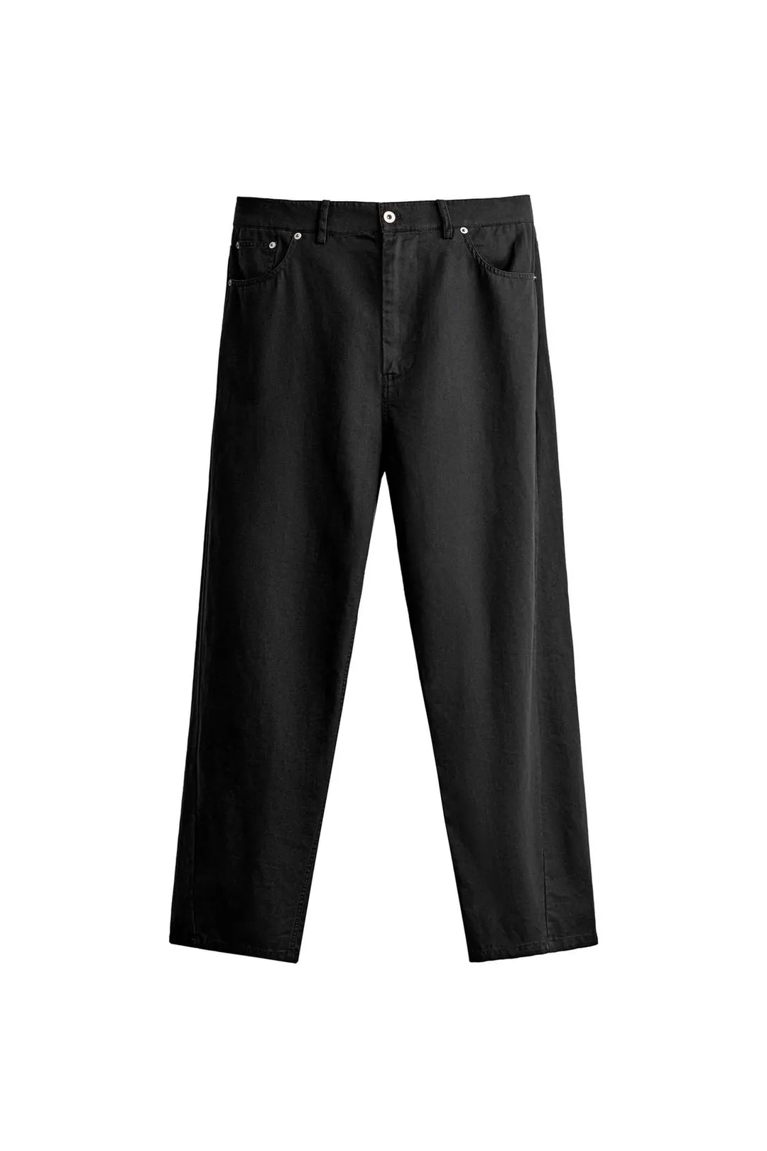 Брюки свободного кроя из льна и хлопка, Zara