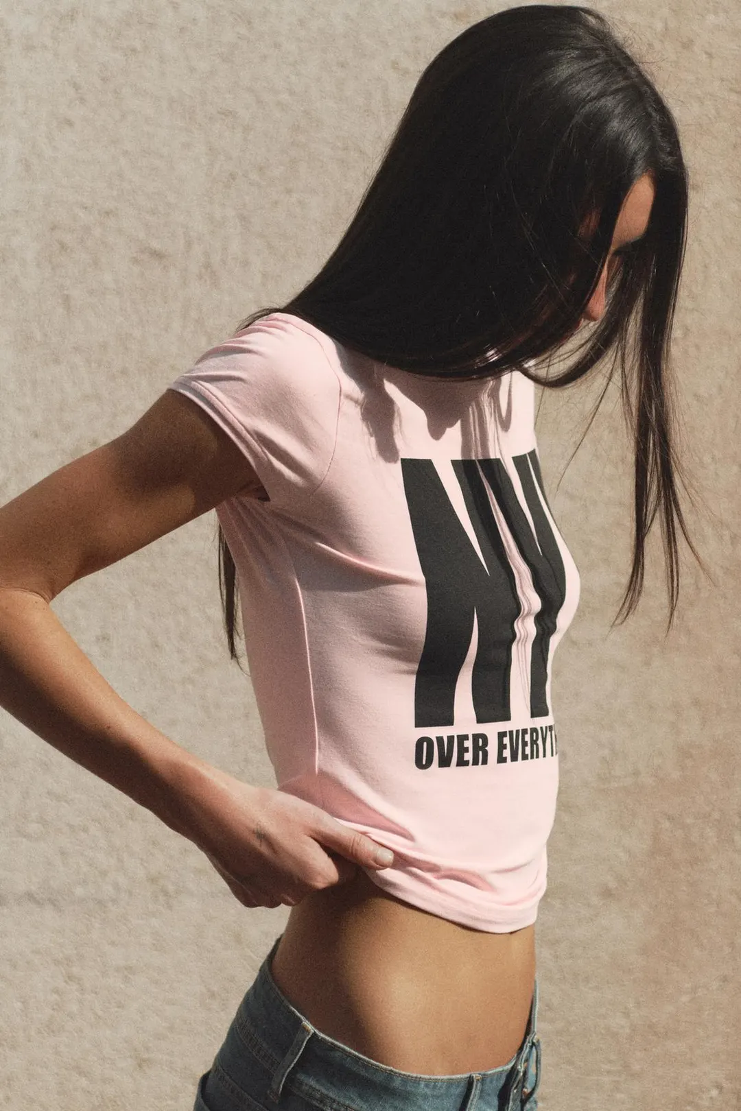 Футболка с короткими рукавами и надписью, Zara