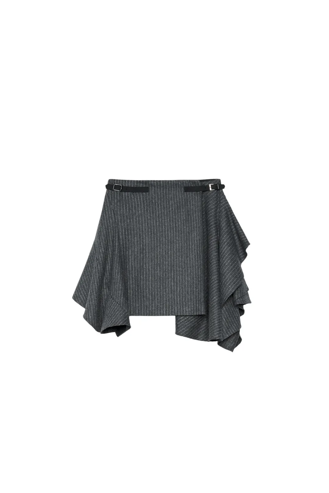 Юбка The Item из смесовой шерсти в полоску, Zara