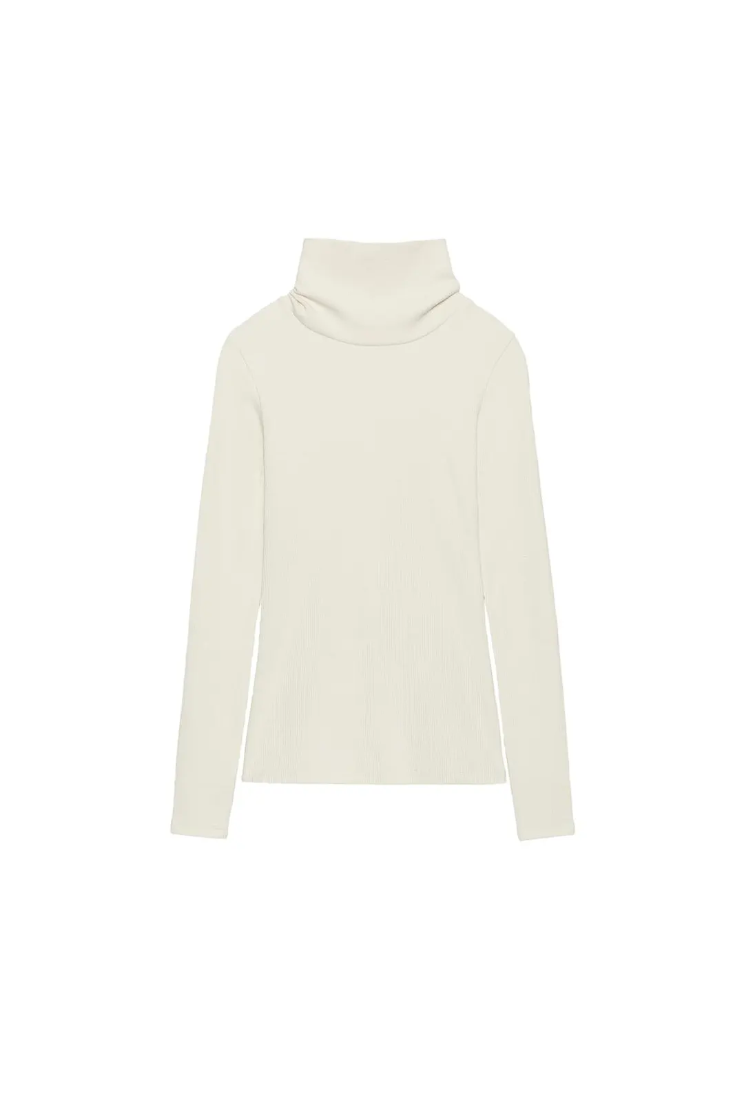 Футболка в рубчик с высоким воротником, Zara