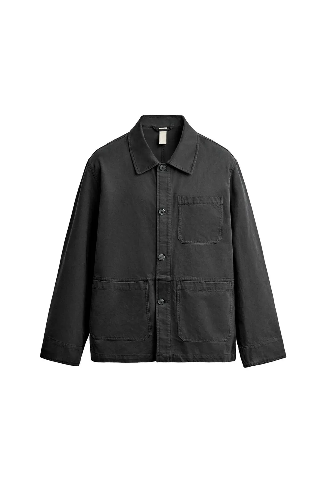 Рубашка-куртка стандартного кроя с карманами, Zara