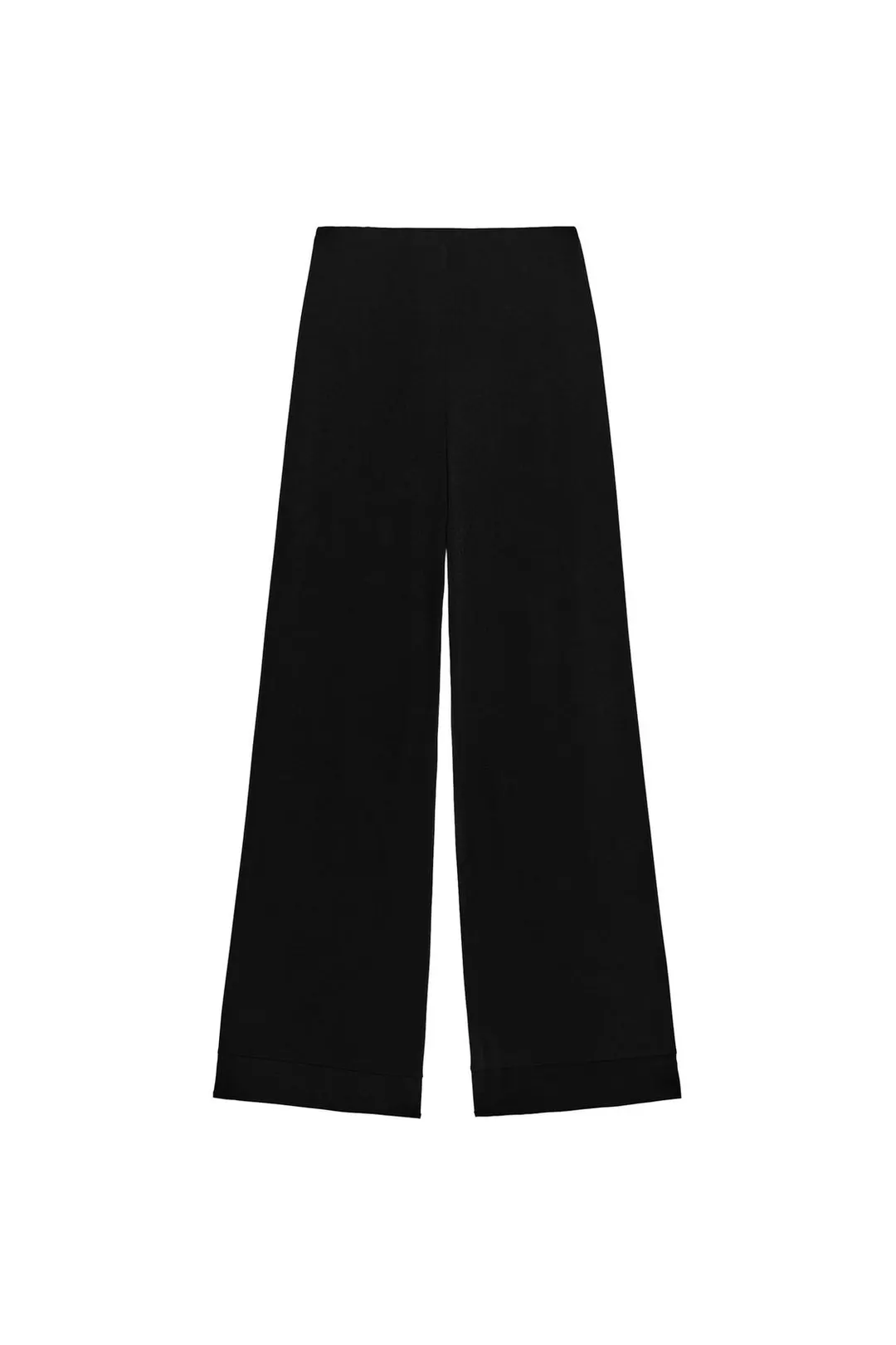 Брюки прямого кроя из крепа с разрезами, Zara