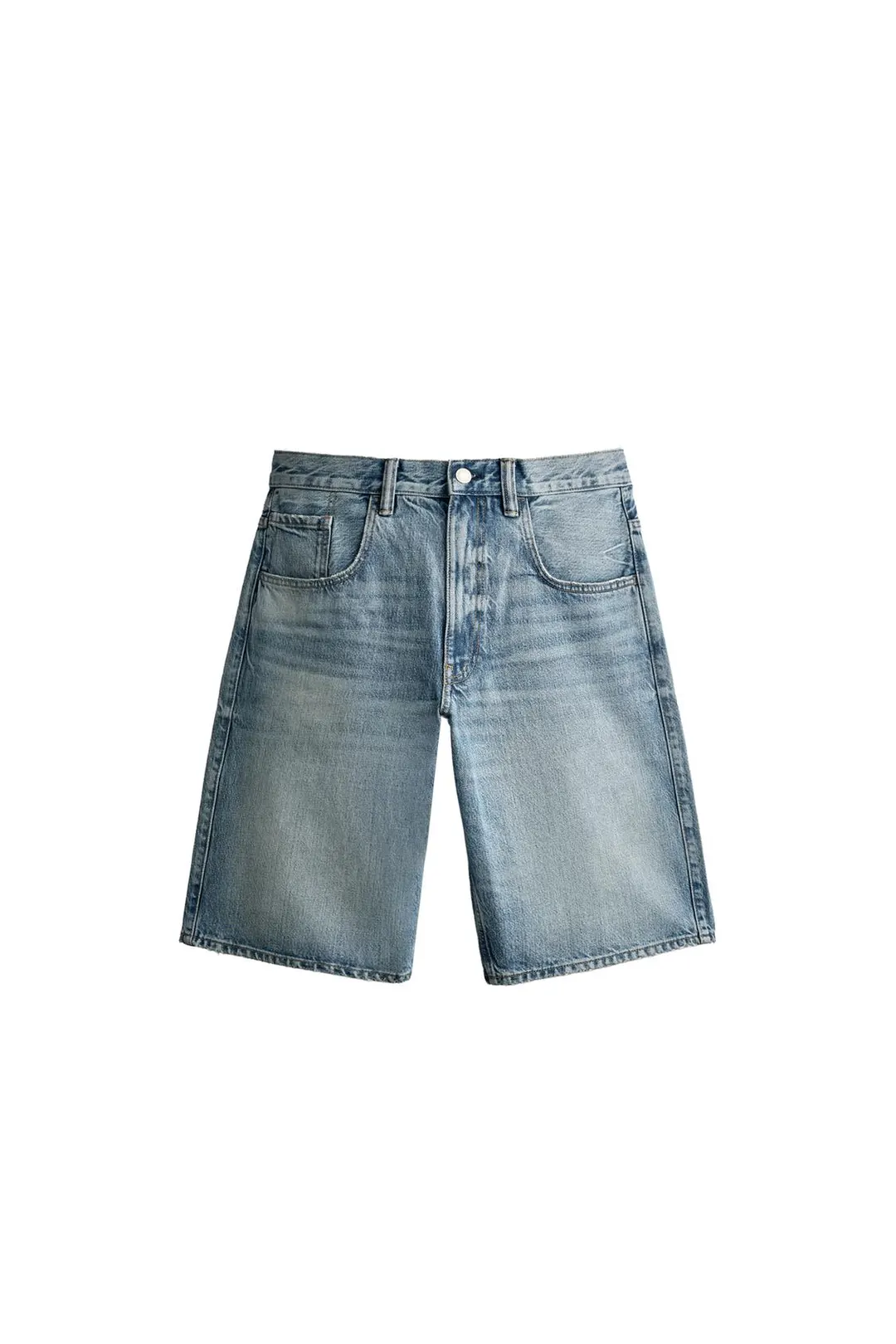 Джинсовые бермуды кроя багги, Zara