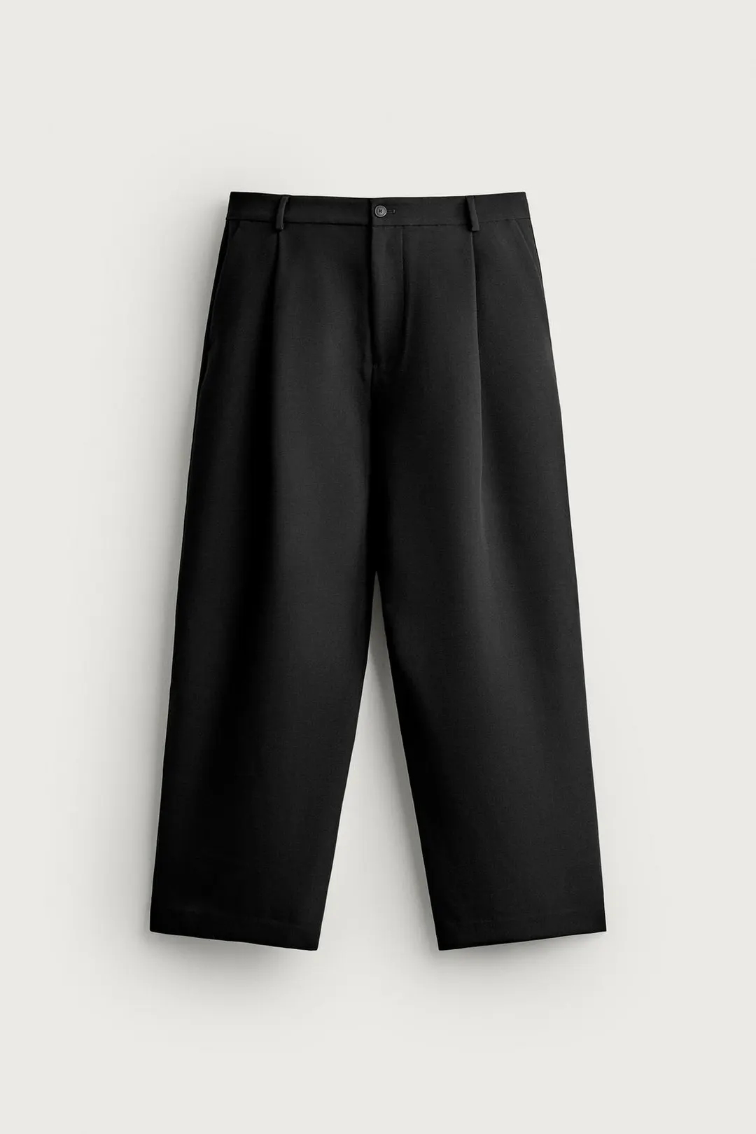 Брюки свободного кроя со складками, Zara