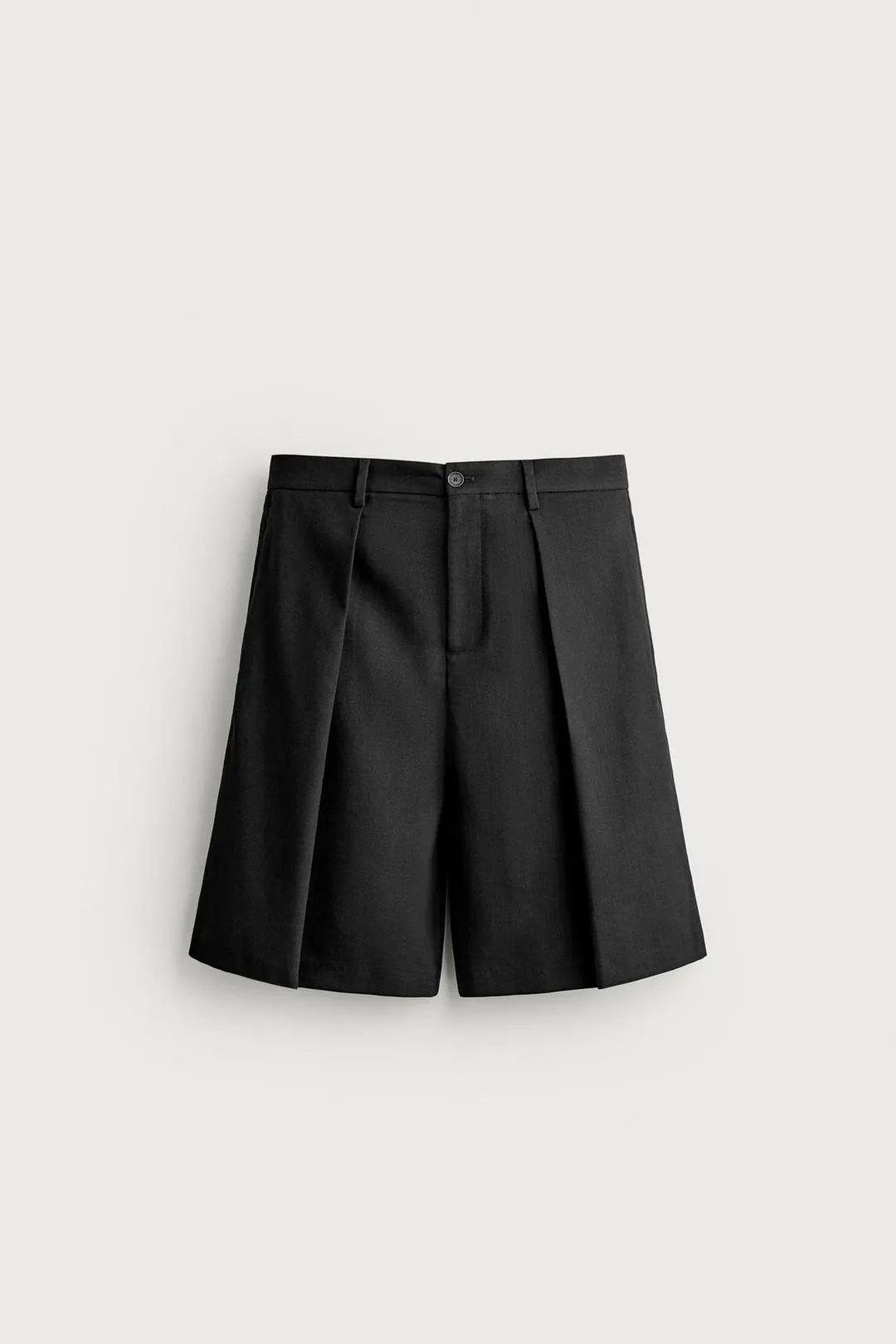 Шорты-бермуды широкие со складками, Zara