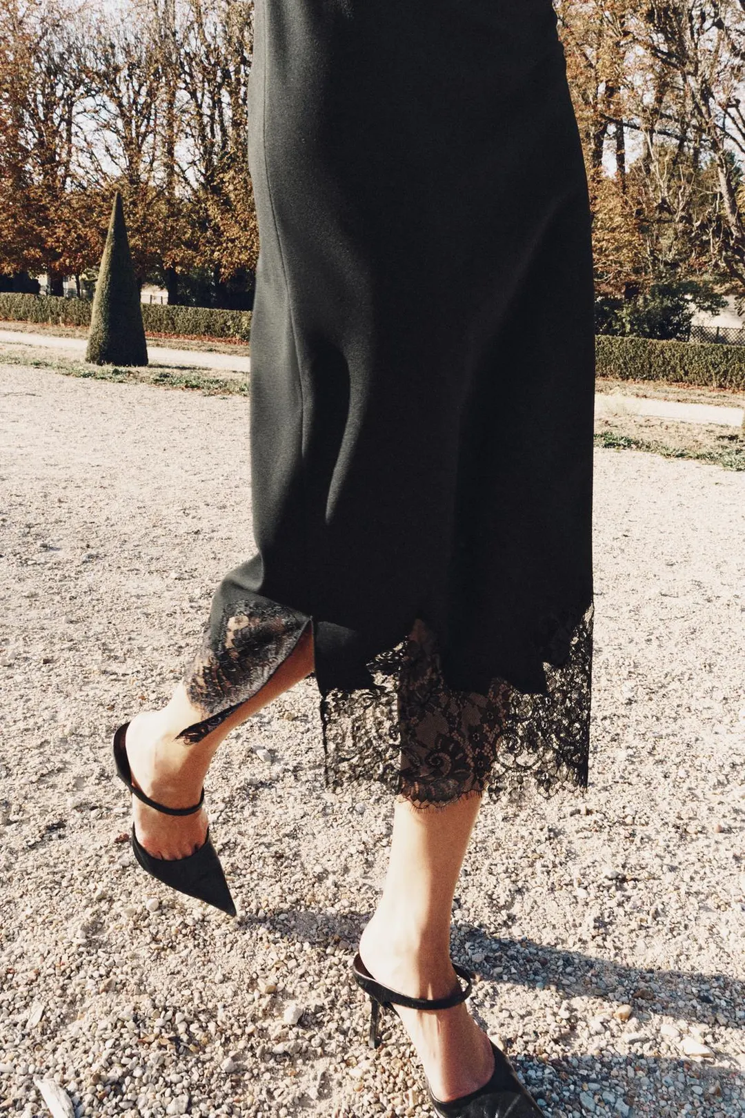 Мюли из кожи на каблуке с ремешком, Zara