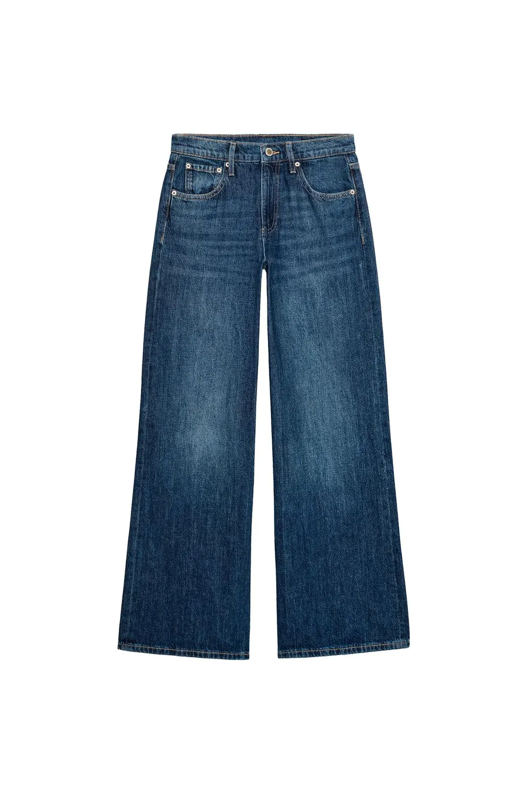 Джинсы широкие с низкой посадкой ZW Collection, Zara