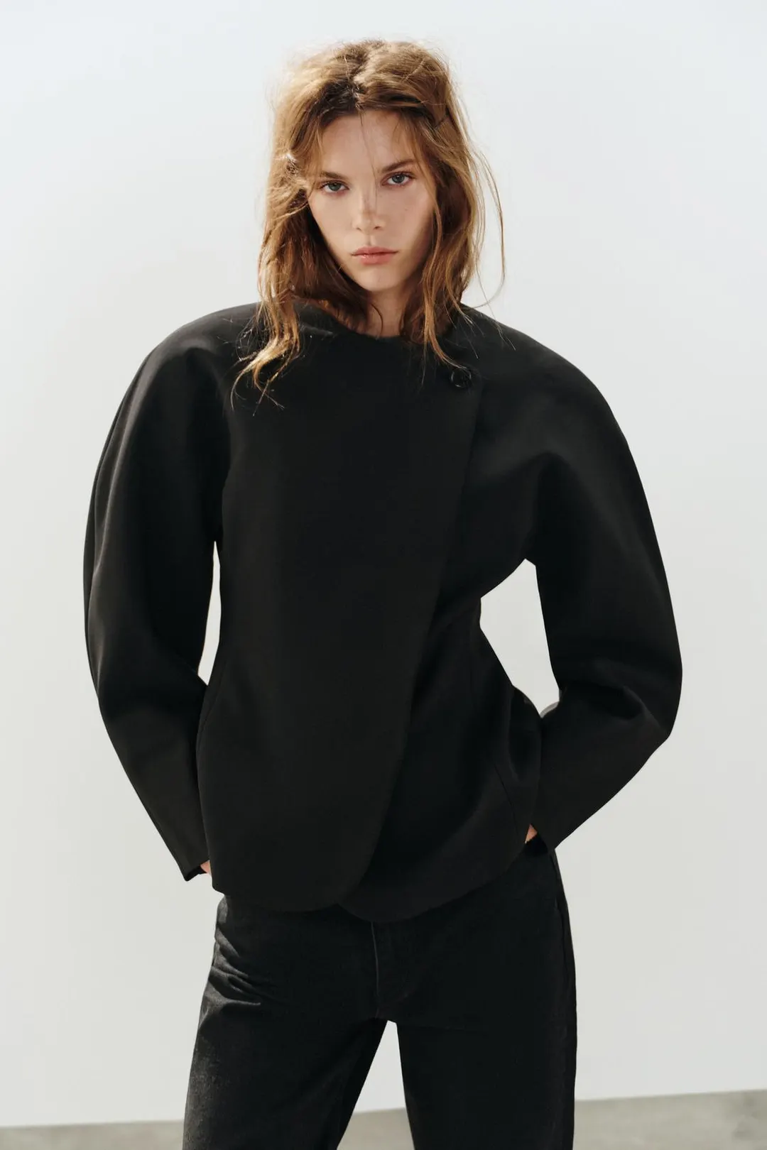 Блейзер объемный двубортный, Zara