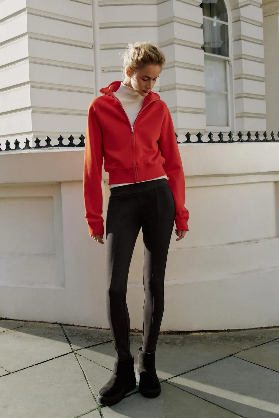 Ботильоны с подкладкой из искусственной овчины, Zara
