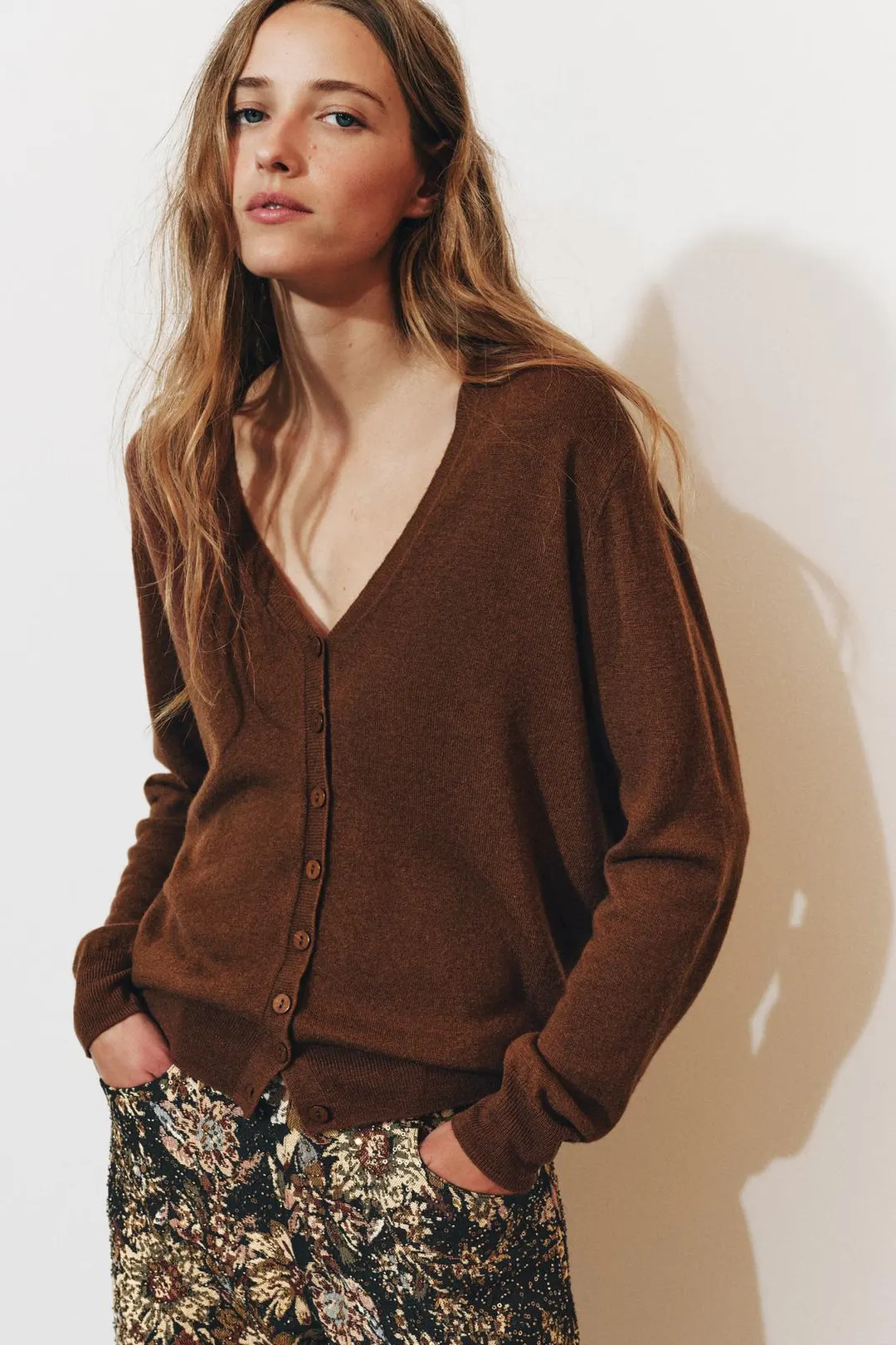 Очень мягкий кардиган из 100% шерсти, Zara