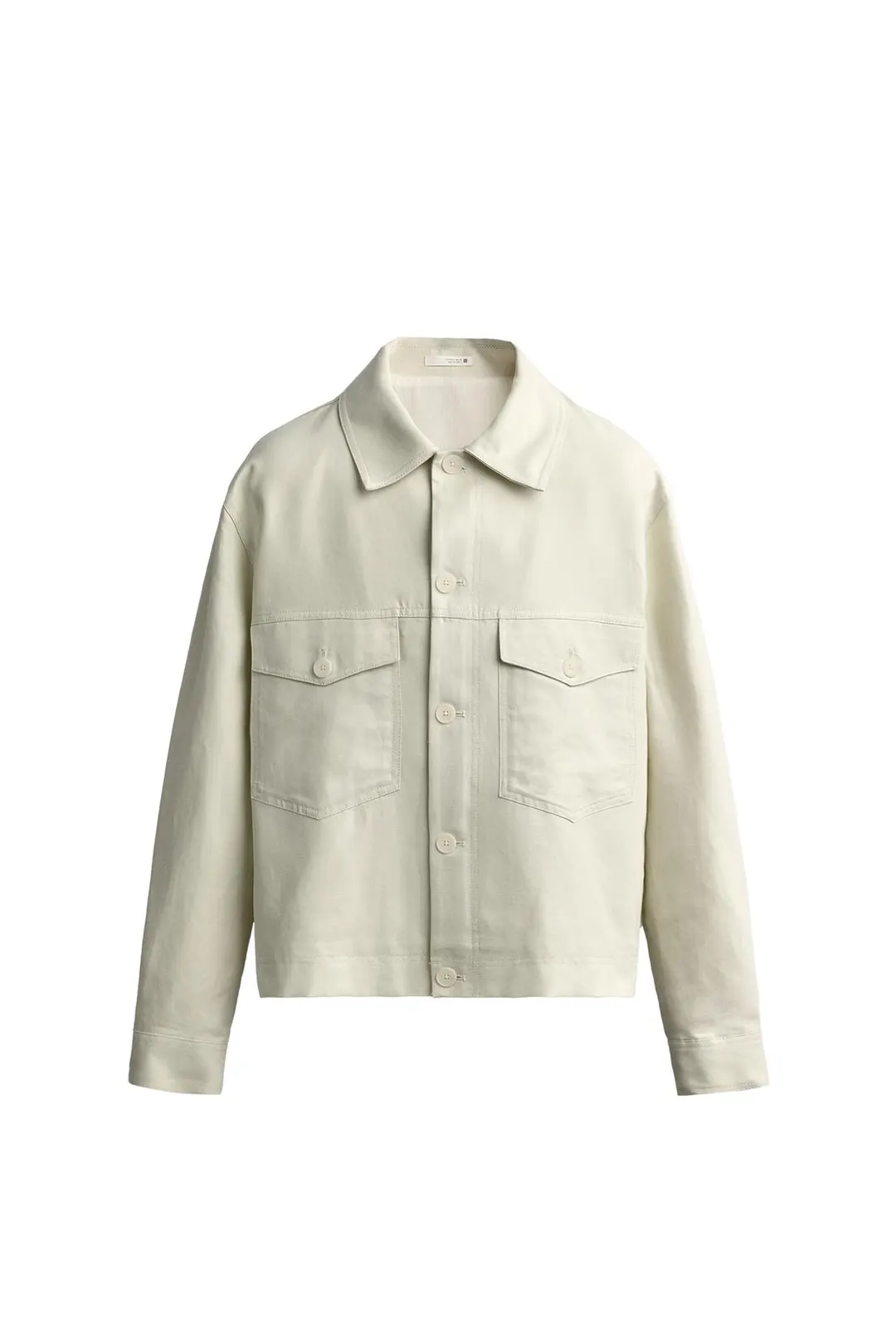 Рубашка верхняя из хлопка и льна свободного кроя, Zara