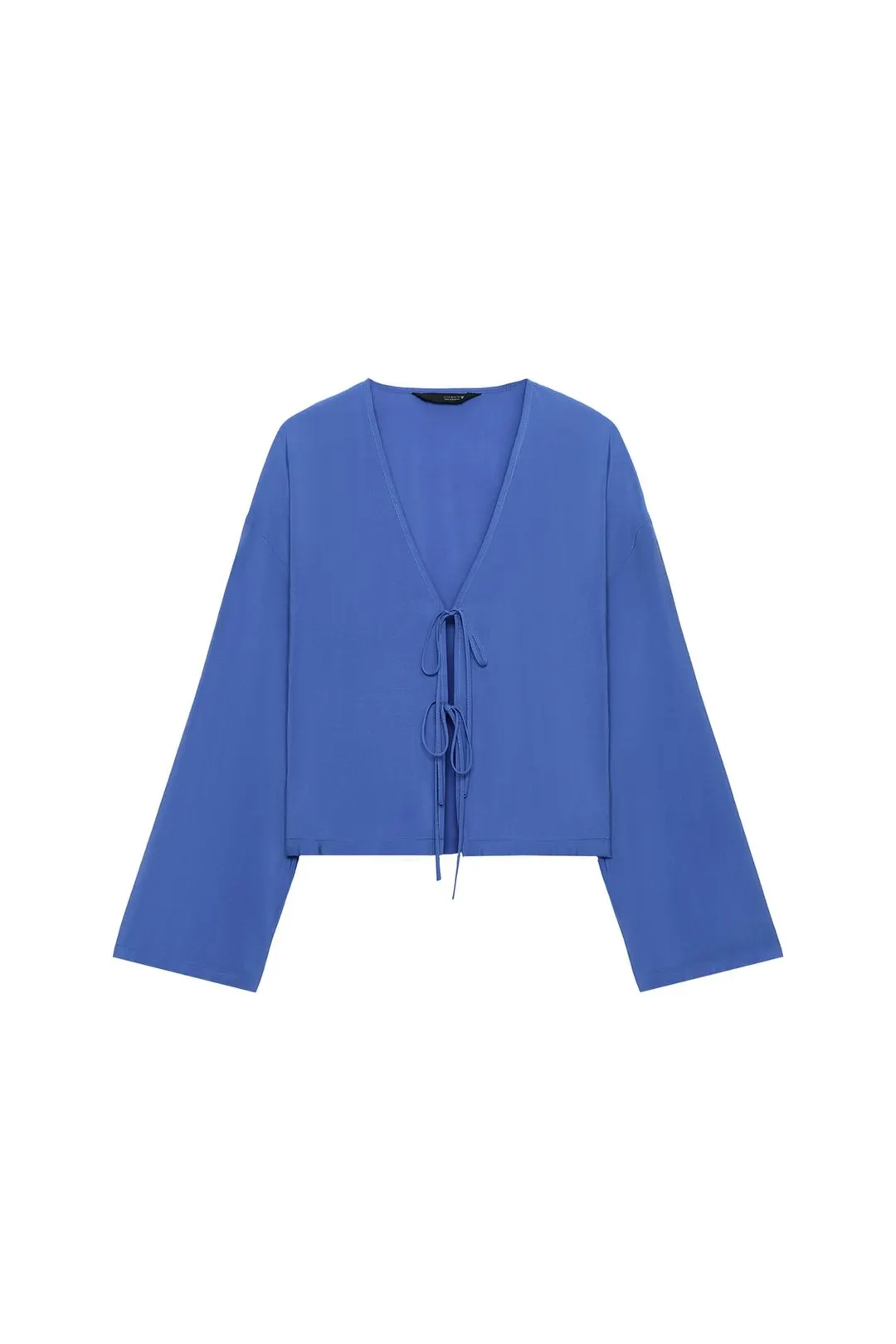Струящаяся рубашка с завязками, Zara