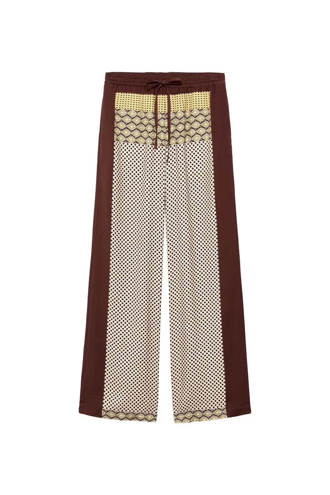 Брюки струящиеся с принтом Limited Edition, Zara