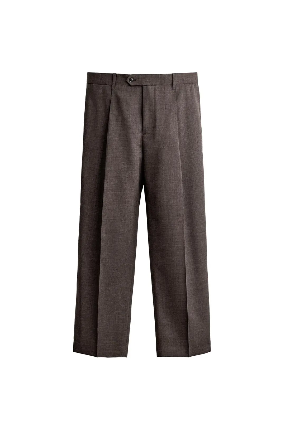 Брюки со складками из 100% шерсти MANTECO®, Zara