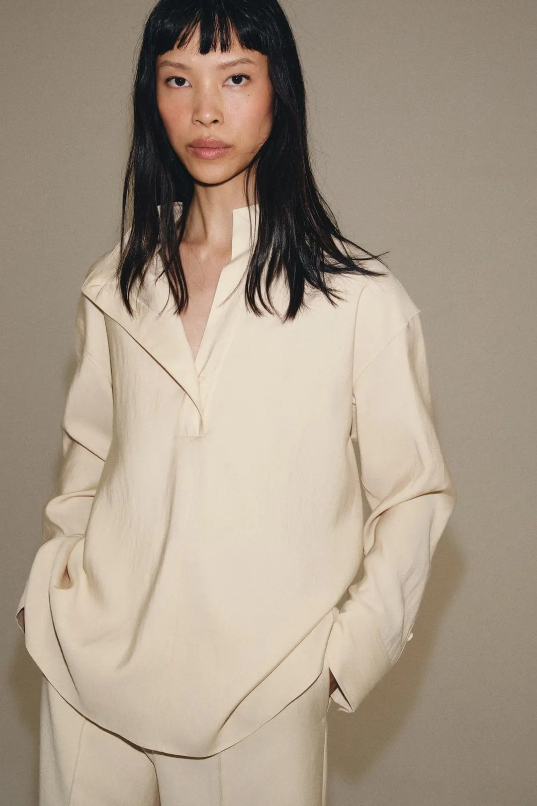 Рубашка на запах ZW Collection, Zara