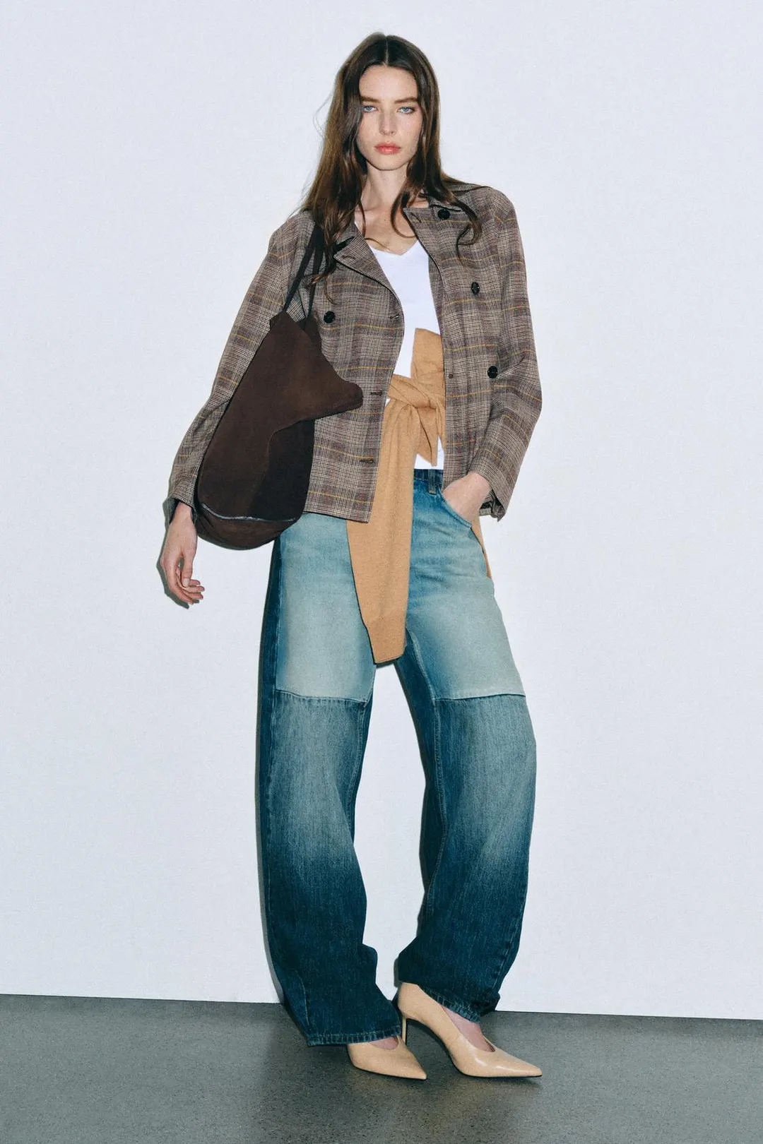 Туфли на высоком каблуке из кожи, Zara