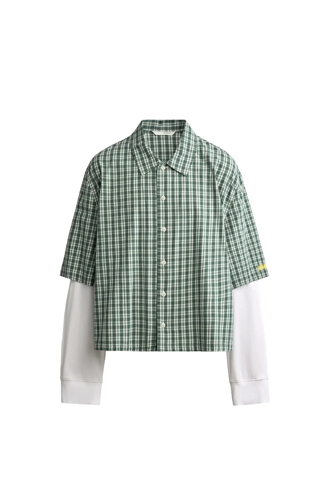 Клетчатая рубашка с эффектом многослойности, Zara