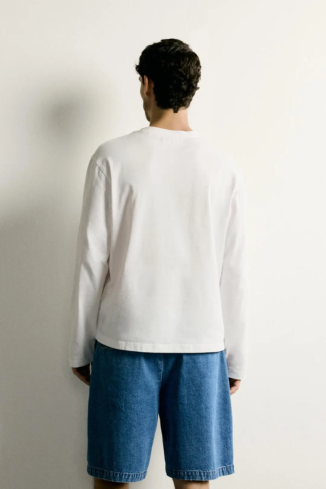 Футболка стандартного кроя с длинными рукавами, Zara