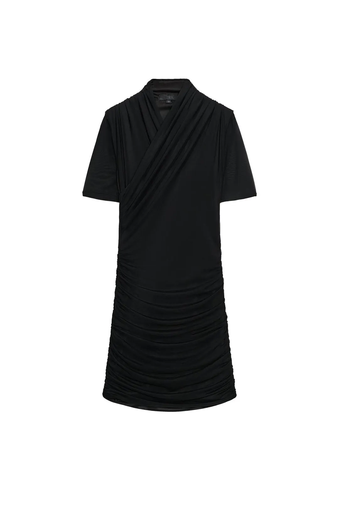 Платье мини из тюля с запахом, Zara