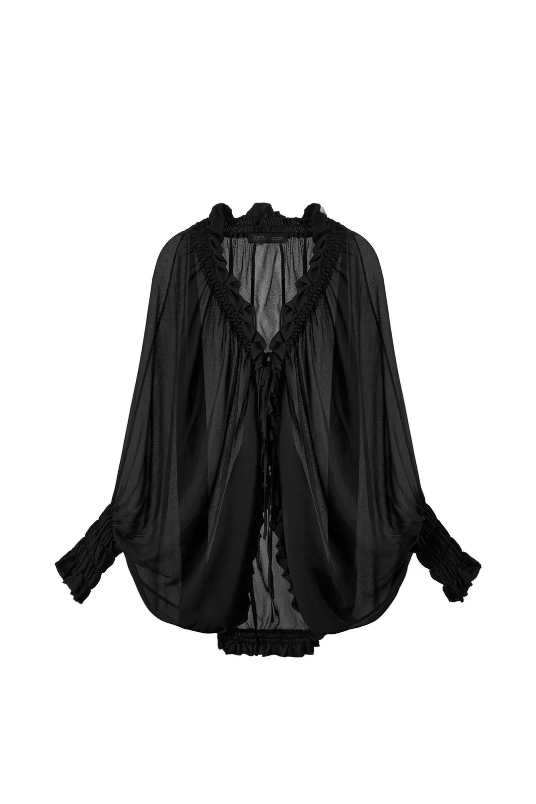 Блузка ZW Collection с эластичными оборками, Zara