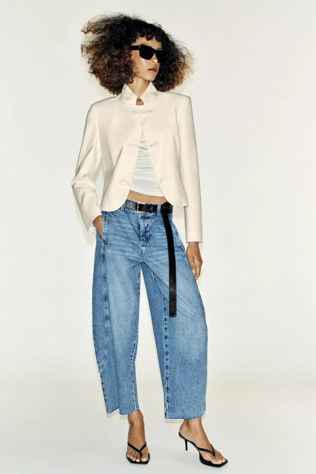 Джинсы Z1975 силуэта barrel, Zara