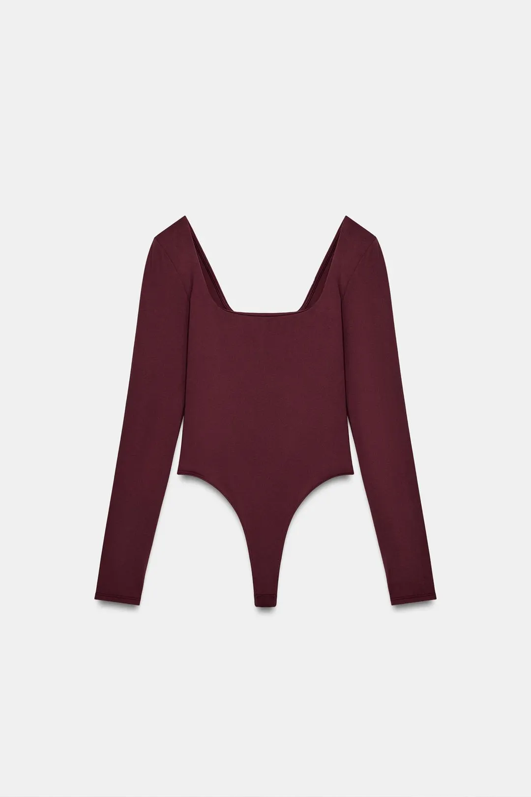 Боди из полиамида с квадратным вырезом, Zara