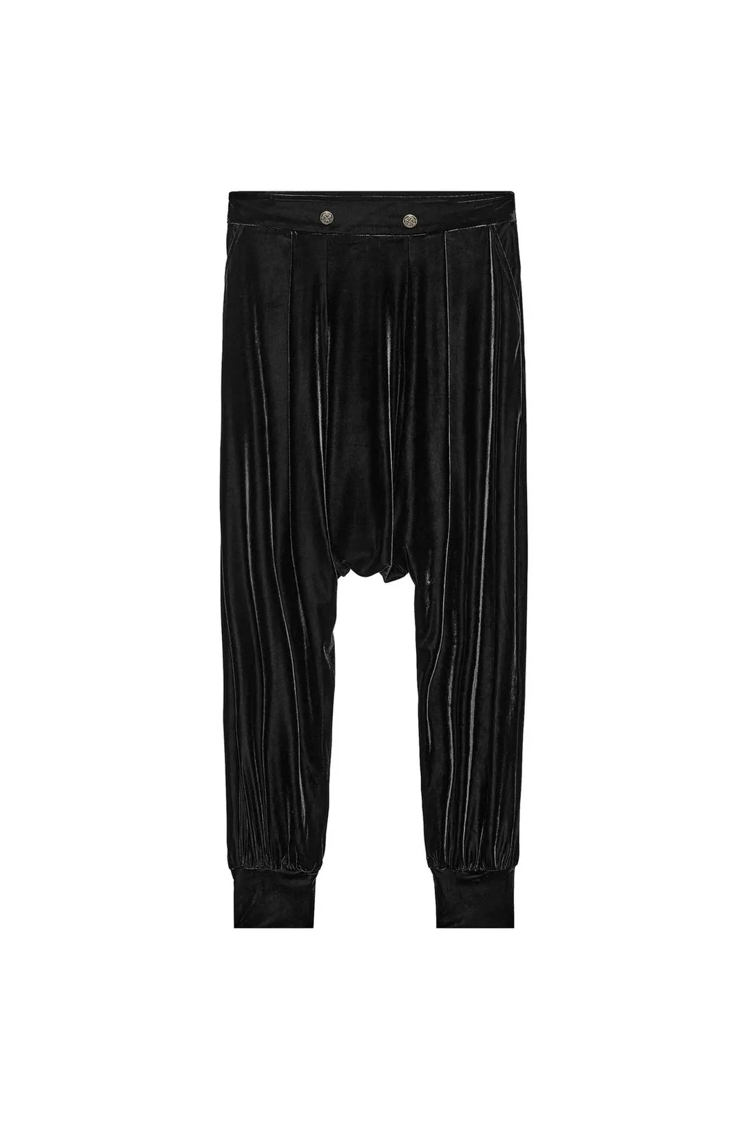 Бархатные брюки-саруэл на пуговицах, Zara