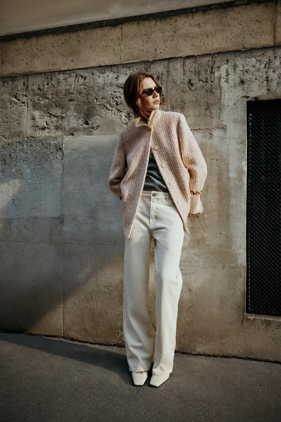 Пальто фактурное с пайетками, Zara