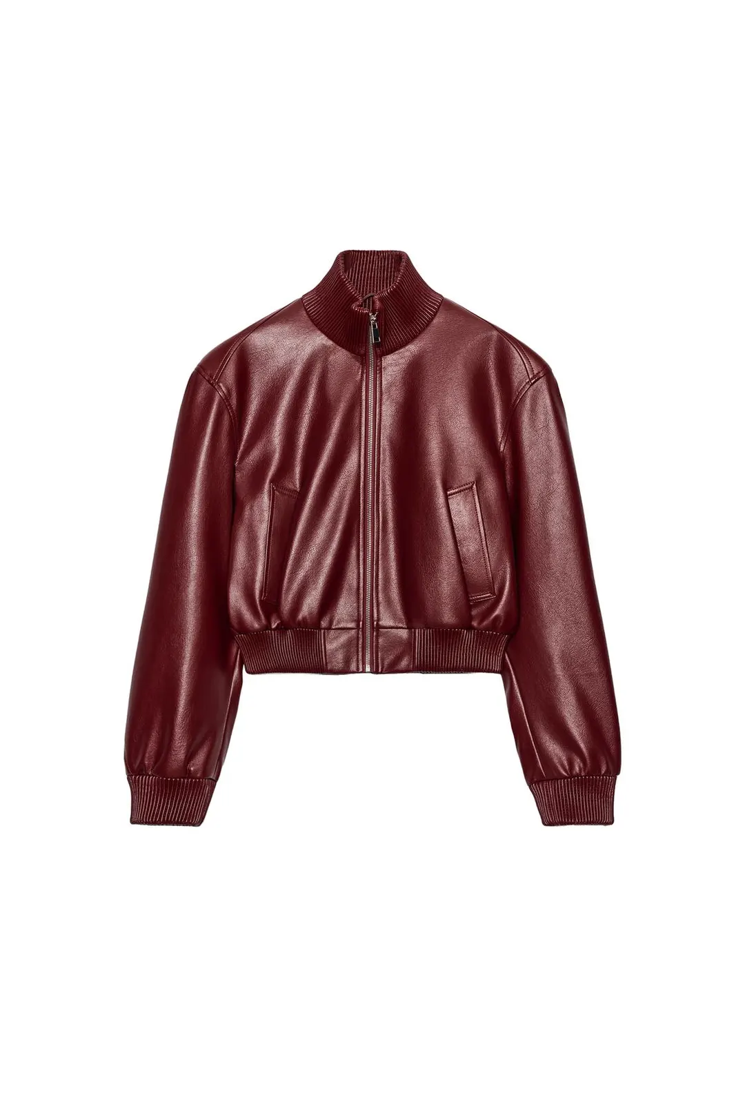 Бомбер укороченный с подплечниками, Zara