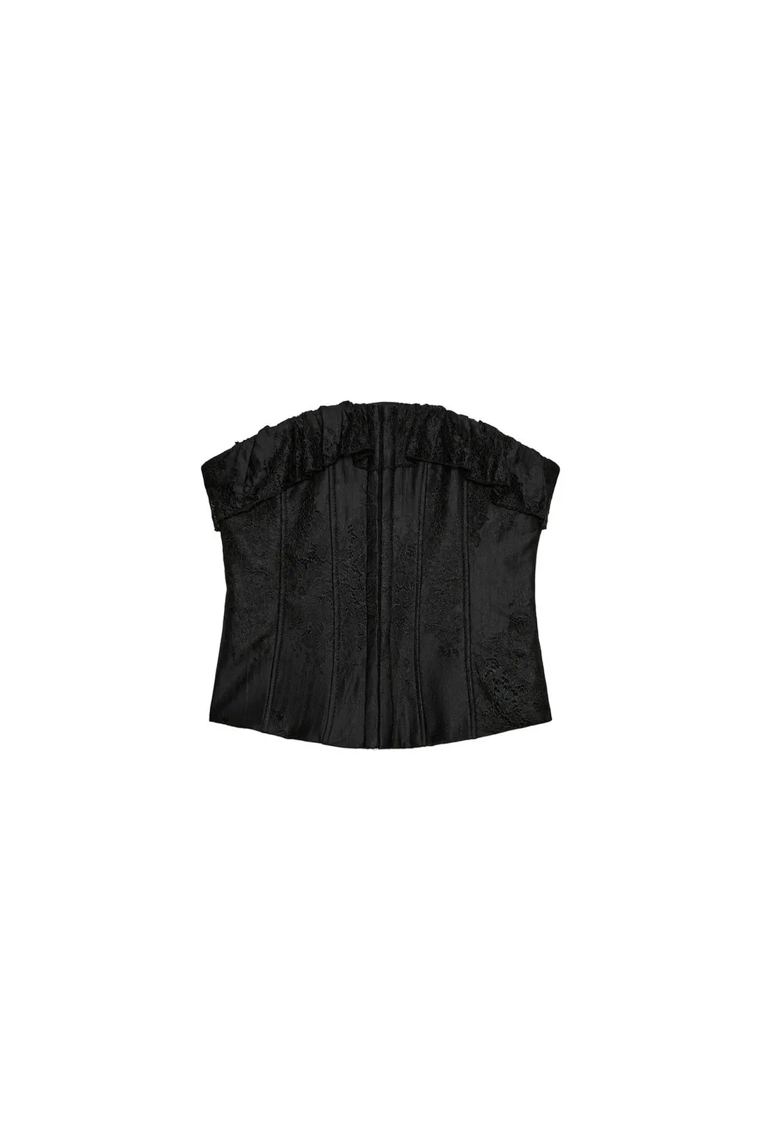 Кружевной корсет с оборками, Zara