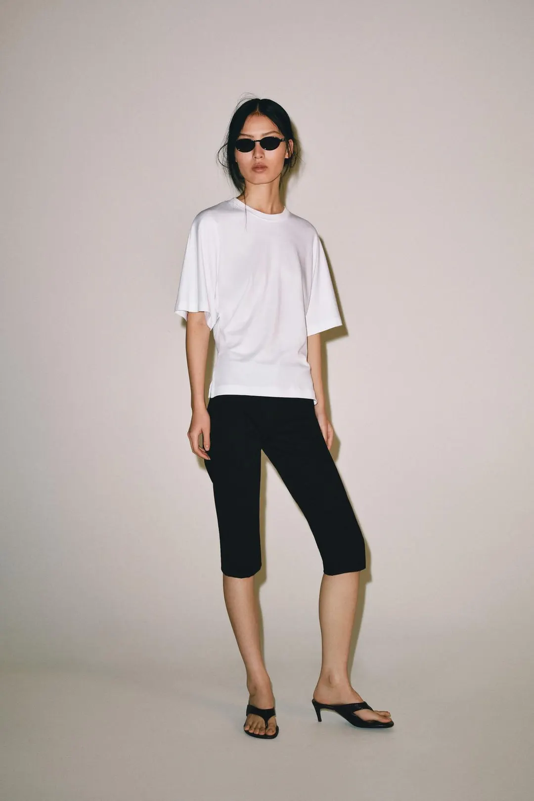 Футболка облегающего кроя из хлопка SUPIMA®, Zara