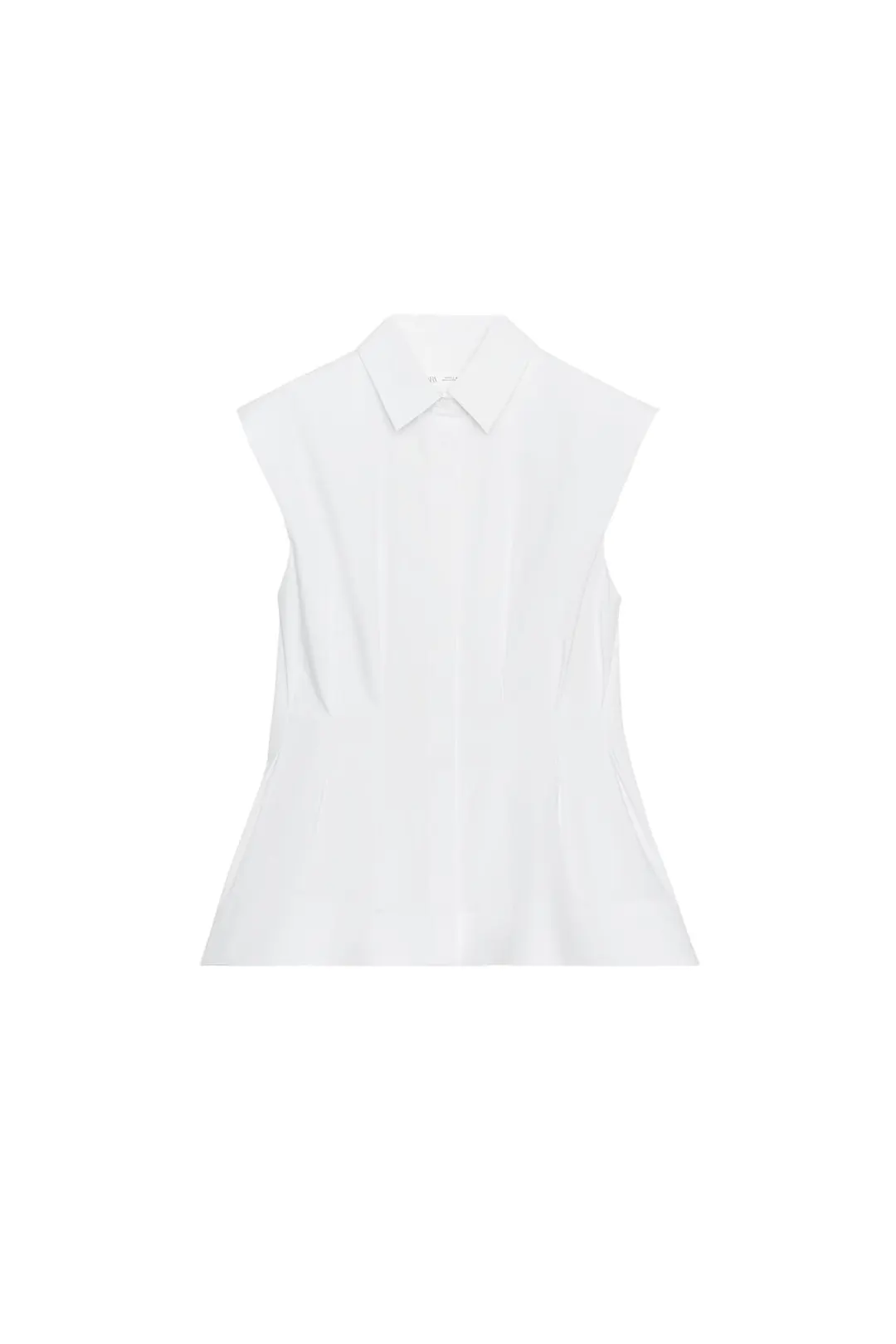 Рубашка без рукавов с плиссировкой ZW Collection, Zara