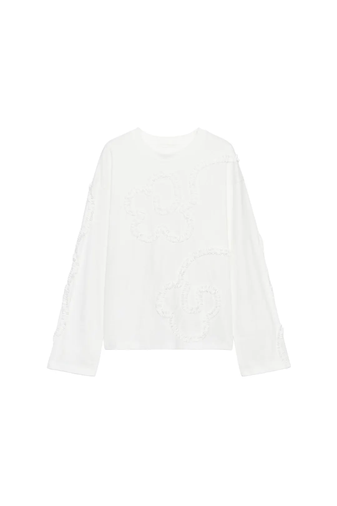 Фактурная футболка с длинными рукавами, Zara