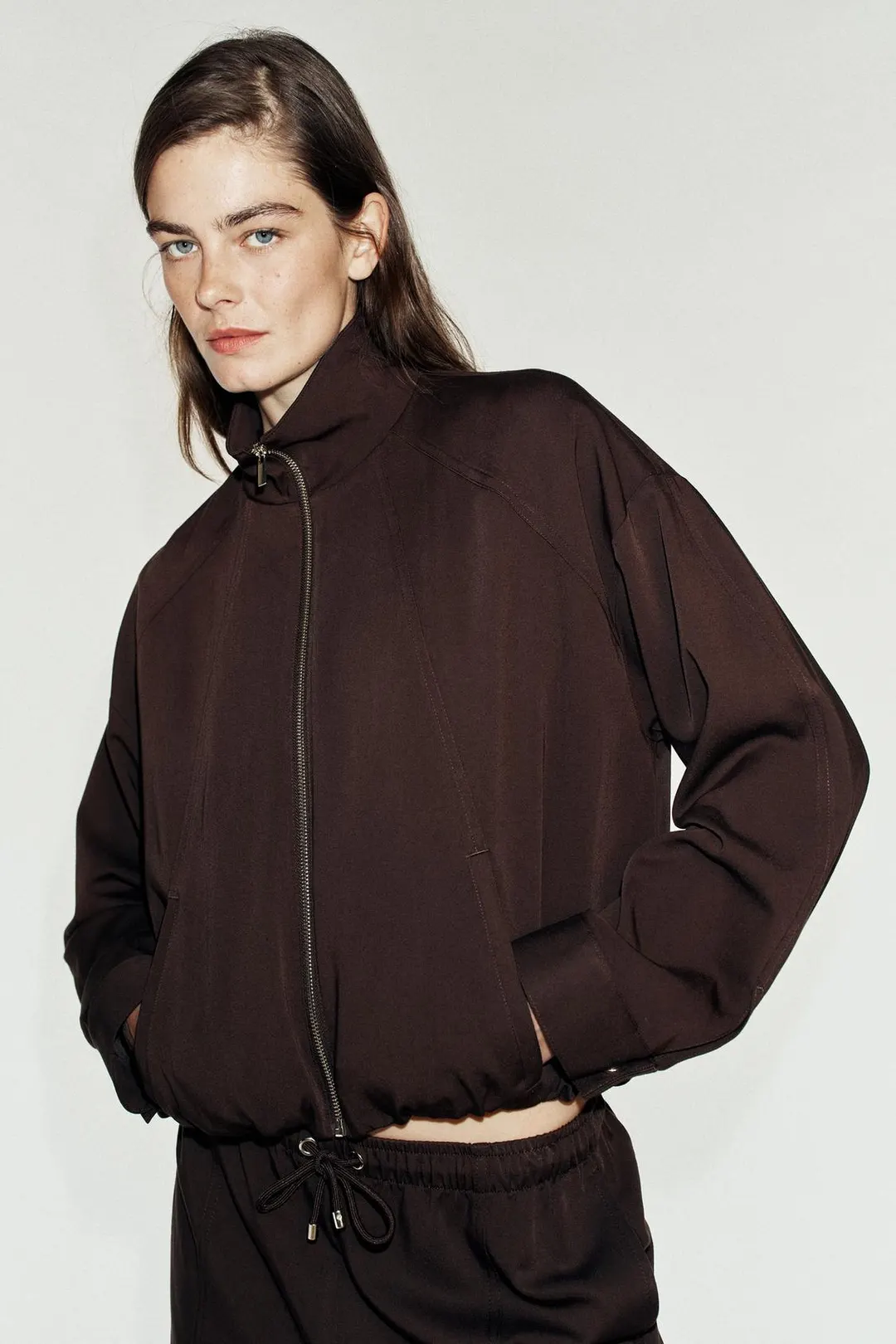 Куртка-бомбер с высокой горловиной, Zara