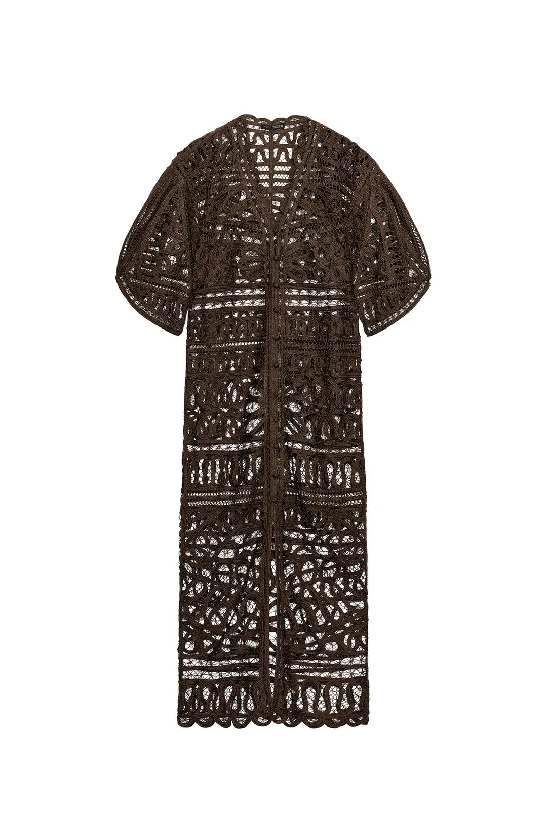 Длинное платье кроше ZW Collection, Zara