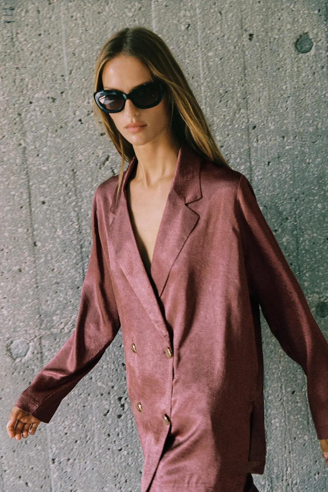 Блейзер струящийся жатый, Zara