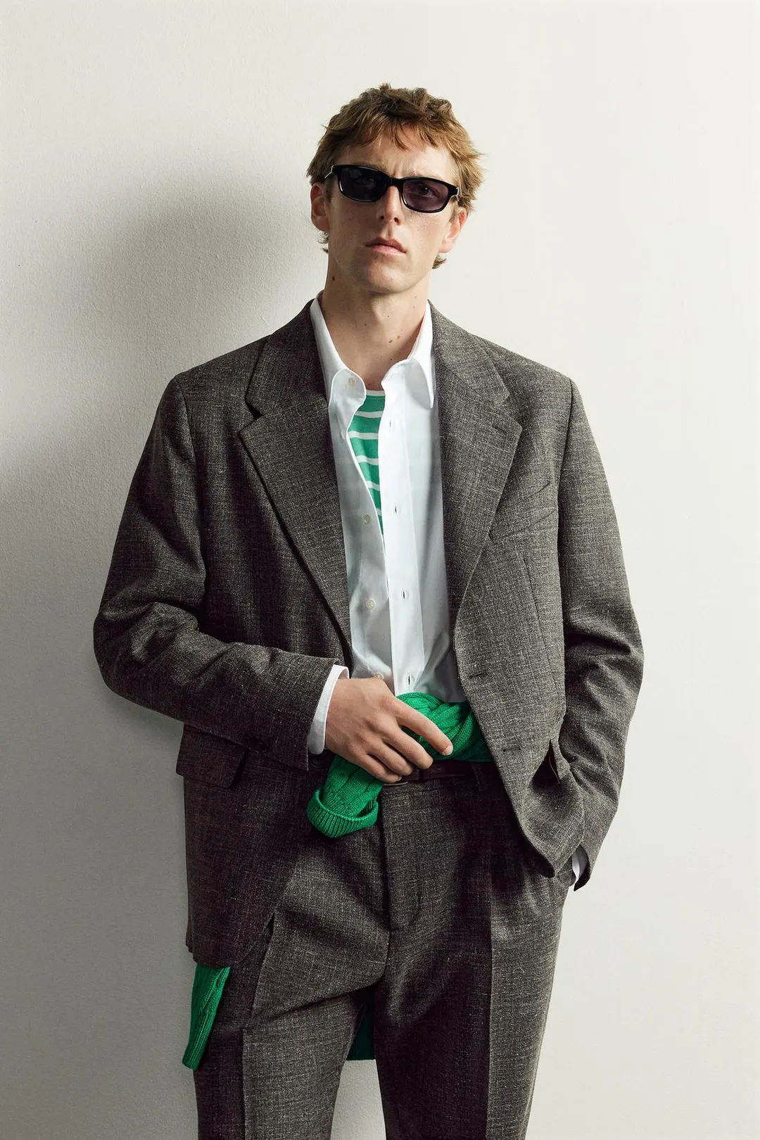 Пиджак от костюма из шерсти и льна Aaron Levine X Zara, Zara