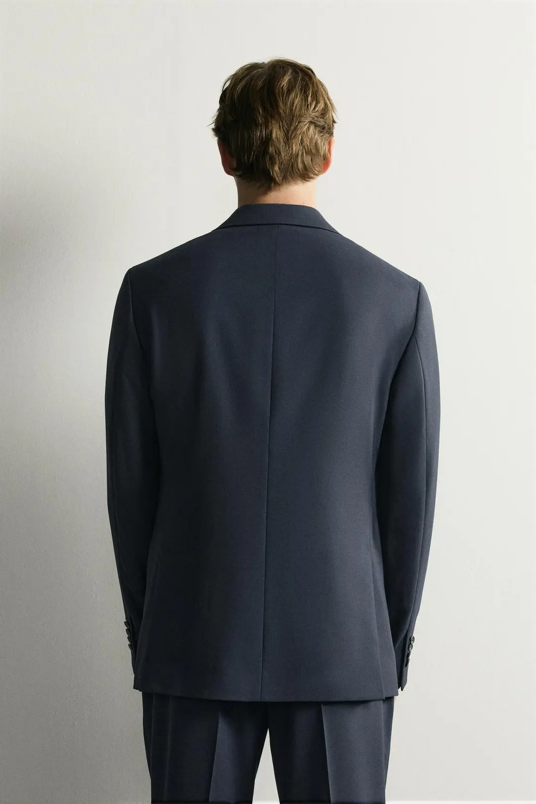 Костюмный пиджак прямого кроя из смесовой шерсти, Zara