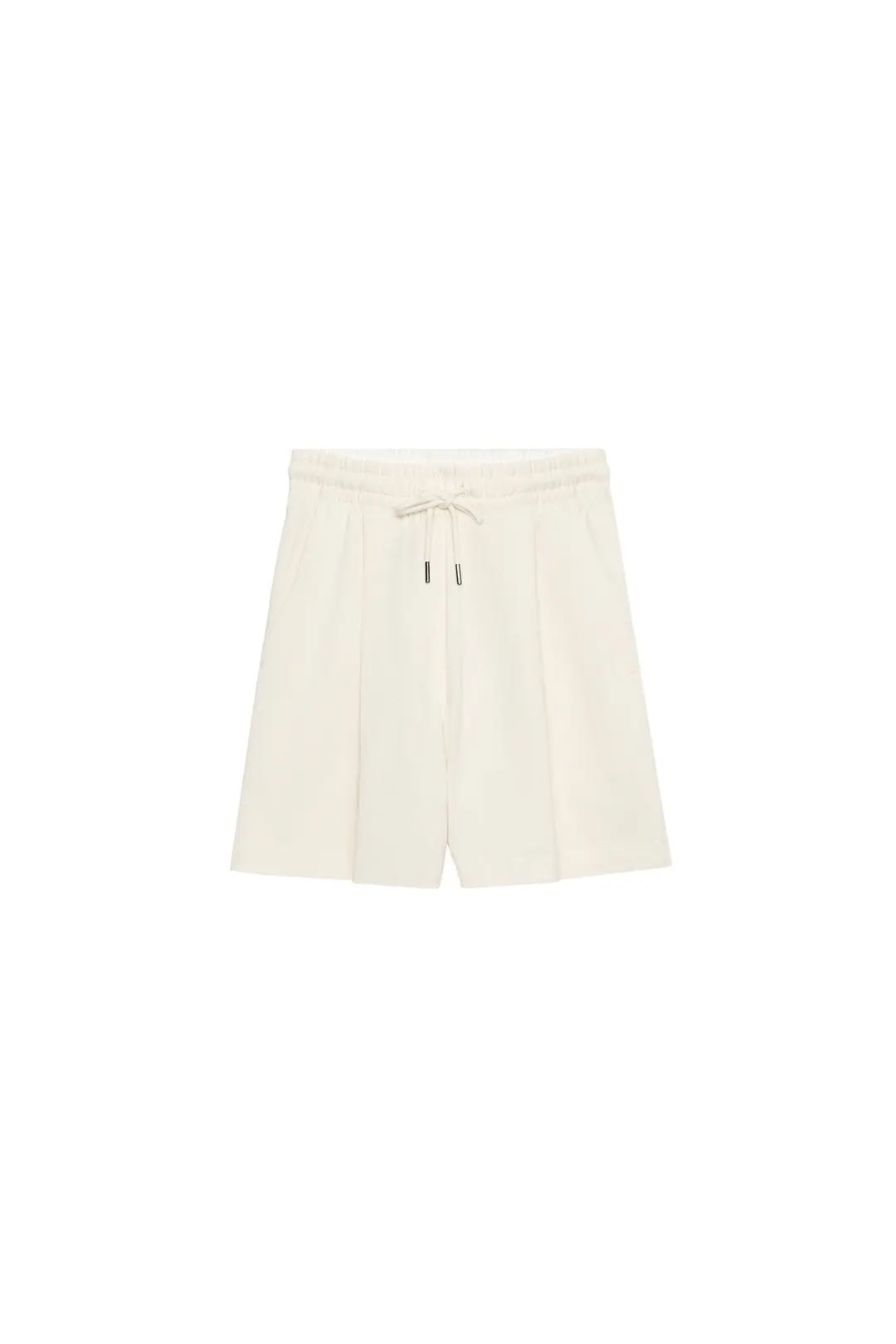 Бермуды со складками из плотного хлопка, Zara