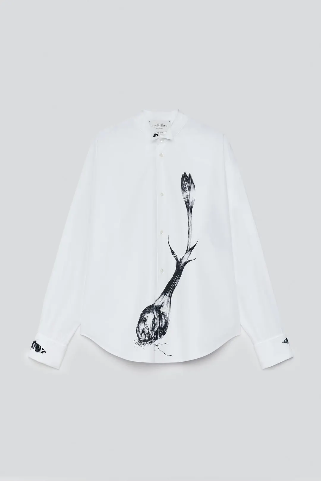 Рубашка в стиле смокинга с контрастным принтом, Zara