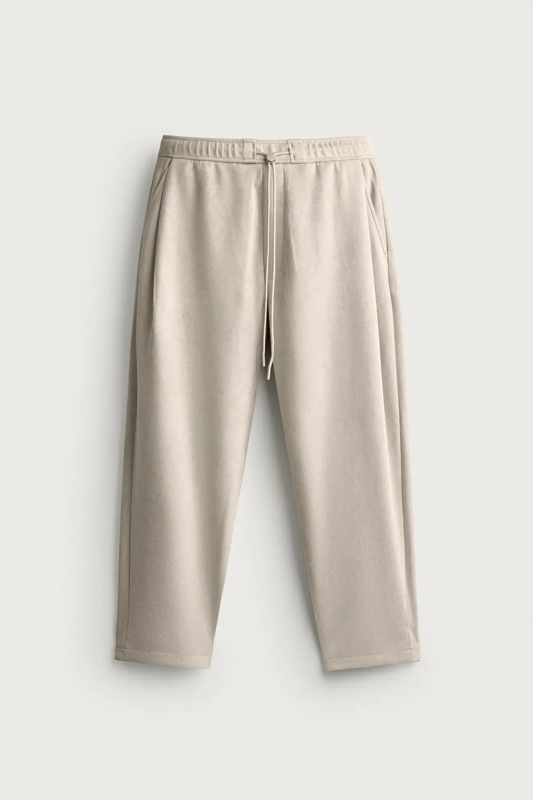 Брюки широкого кроя из искусственной замши, Zara