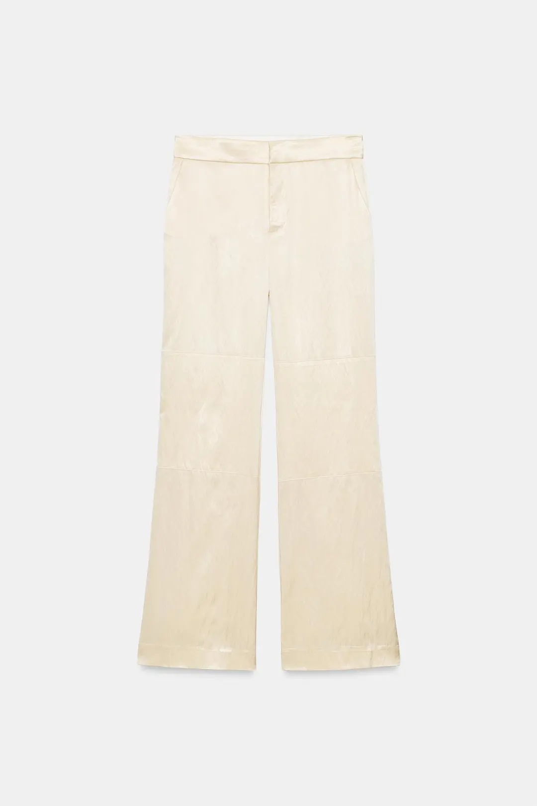 Брюки из сатина с контрастными деталями, Zara