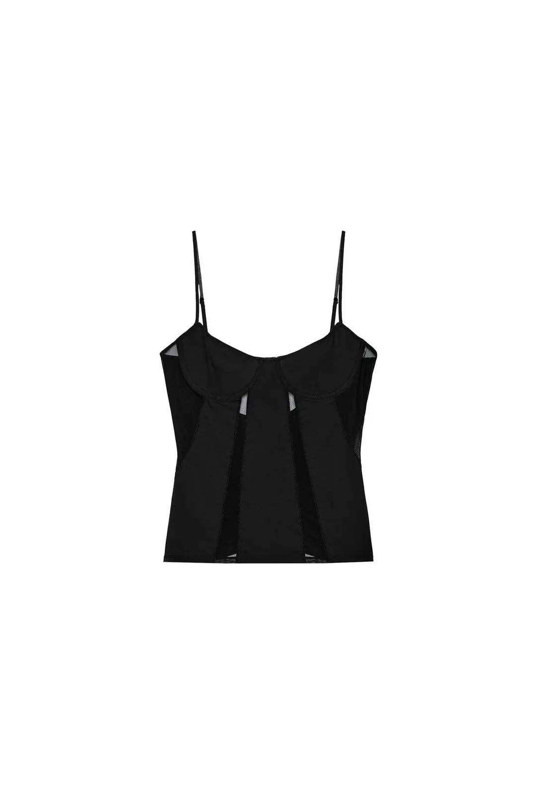 Топ комбинированный на бретелях, Zara