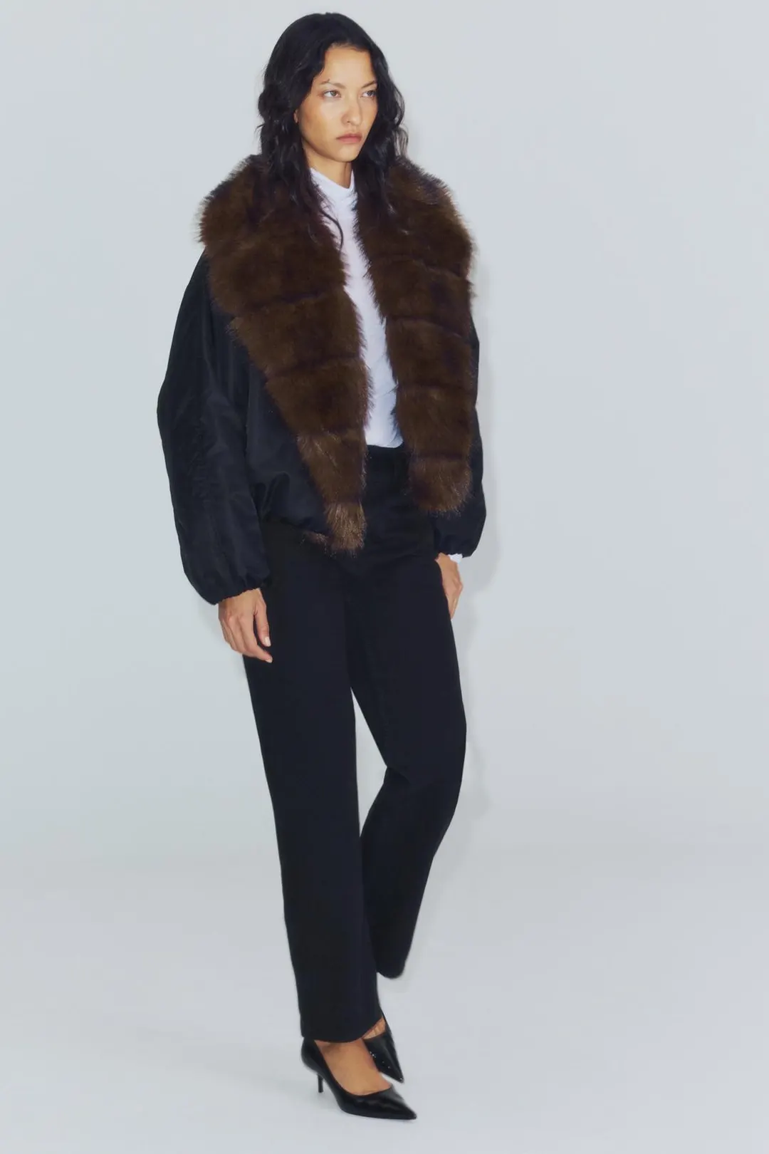 Кожаные туфли на каблуке, Zara