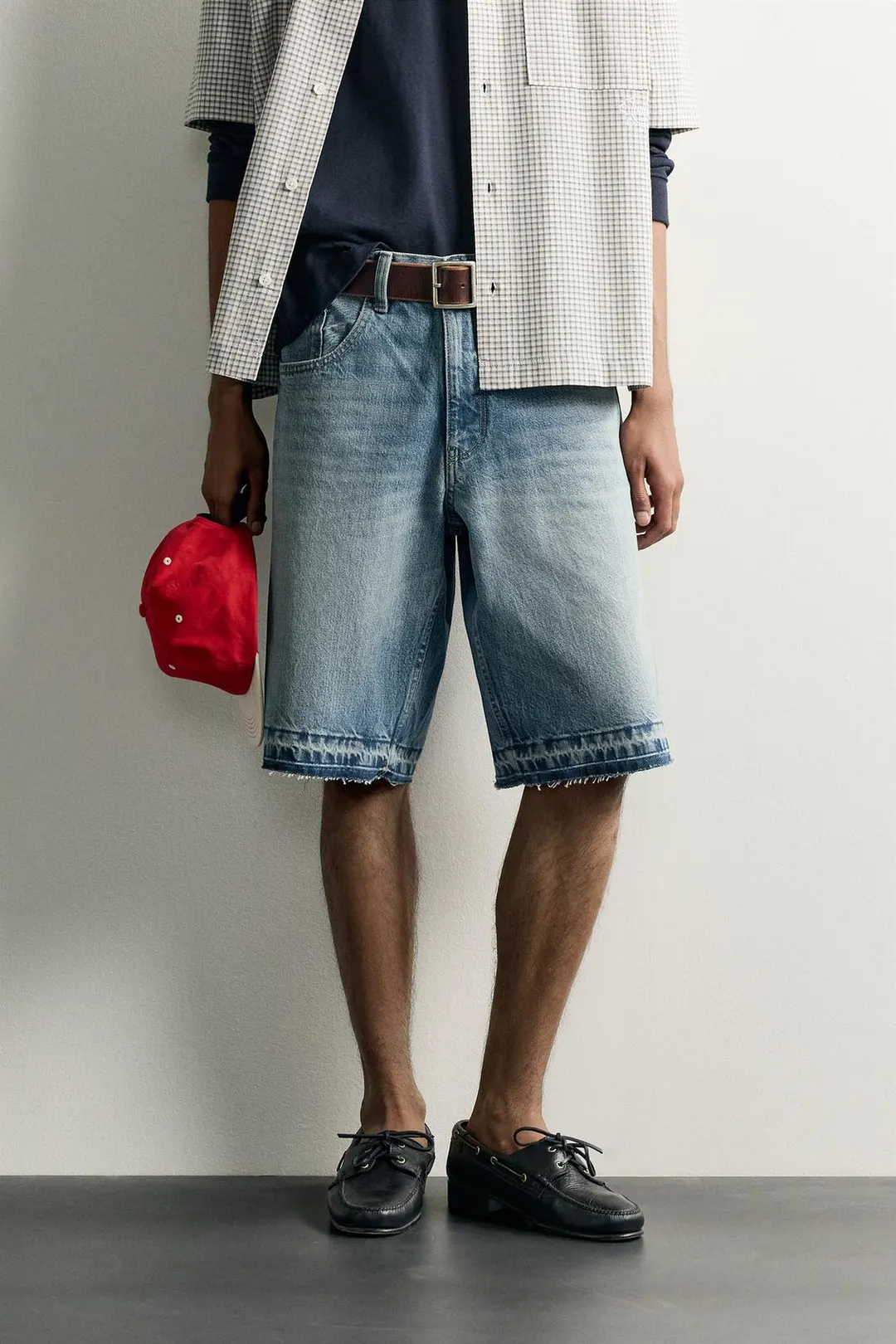 Джинсовые бермуды свободного кроя, Zara