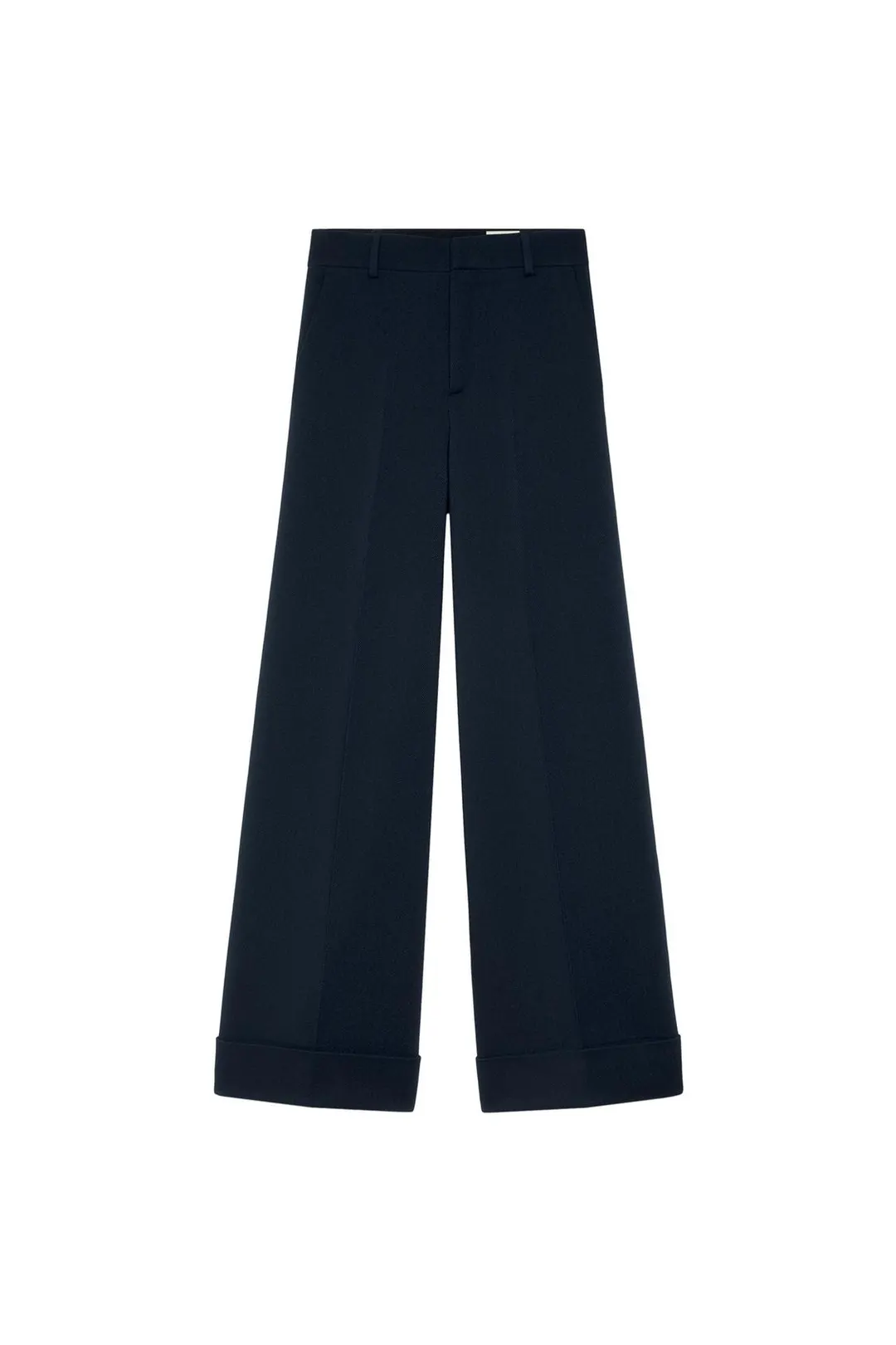 Брюки прямого кроя с отворотами ZW Collection, Zara