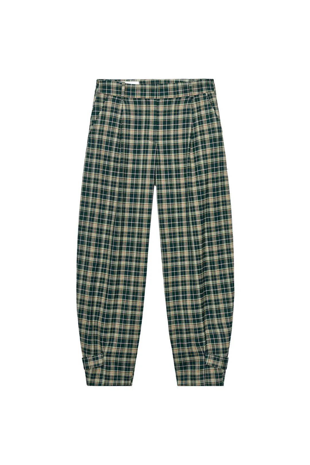 Брюки в клетку с хлястиками по низу, Zara